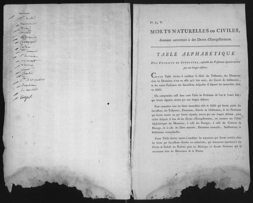 1793-an XIII. N° 3. (Les registres 2 Q 5035 à 2 Q 5038 se complètent).